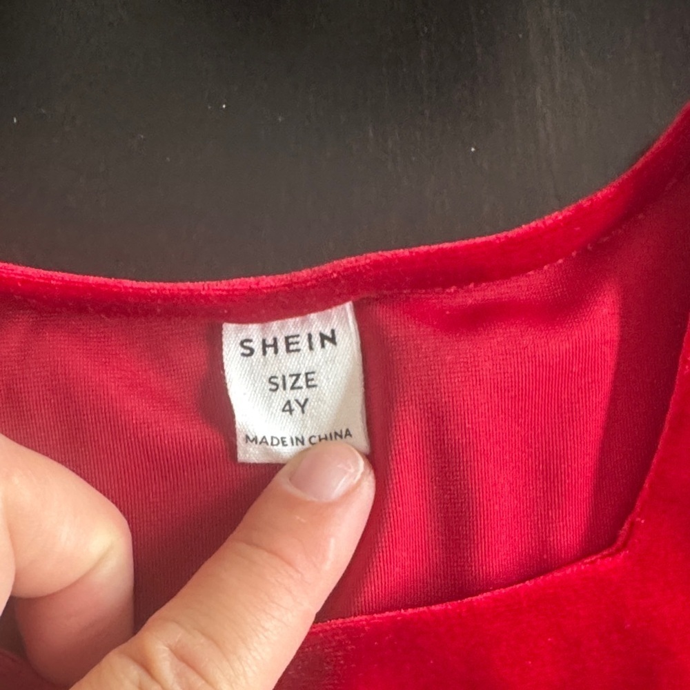 SHEIN Radiant Red Kids Dance Dress - Picture 2 of 4